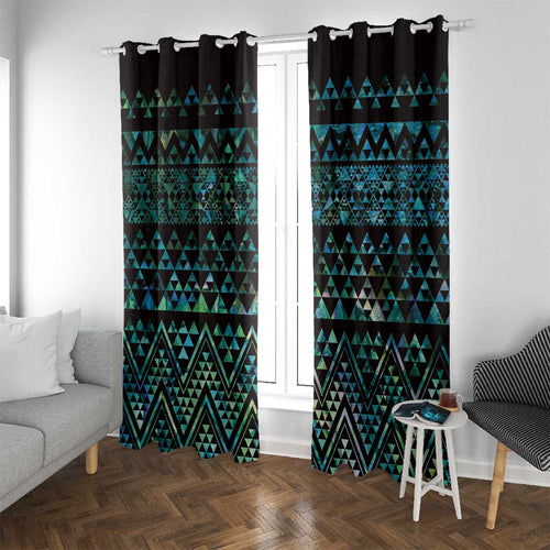 Maori Niho Taniwha Te Wheiao Window Curtain Paua Shell - Aussie Hoodie
