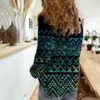 Maori Niho Taniwha Te Wheiao Women Casual Shirt Paua Shell - Aussie Hoodie