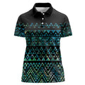 Maori Niho Taniwha Te Wheiao Women Polo Shirt Paua Shell - Aussie Hoodie