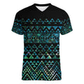 Maori Niho Taniwha Te Wheiao Women V-Neck T-Shirt Paua Shell - Aussie Hoodie