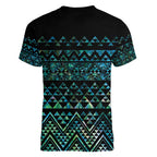 Maori Niho Taniwha Te Wheiao Women V-Neck T-Shirt Paua Shell - Aussie Hoodie