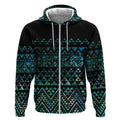 Maori Niho Taniwha Te Wheiao Zip Hoodie Paua Shell - Aussie Hoodie
