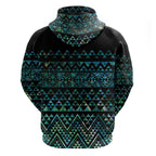 Maori Niho Taniwha Te Wheiao Zip Hoodie Paua Shell - Aussie Hoodie