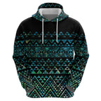 Maori Niho Taniwha Te Wheiao Zip Hoodie Paua Shell - Aussie Hoodie
