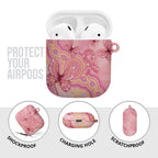 Dreamy Butterfly Collar Australia Breast Cancer Pink AirPods Case Indigenous Art
