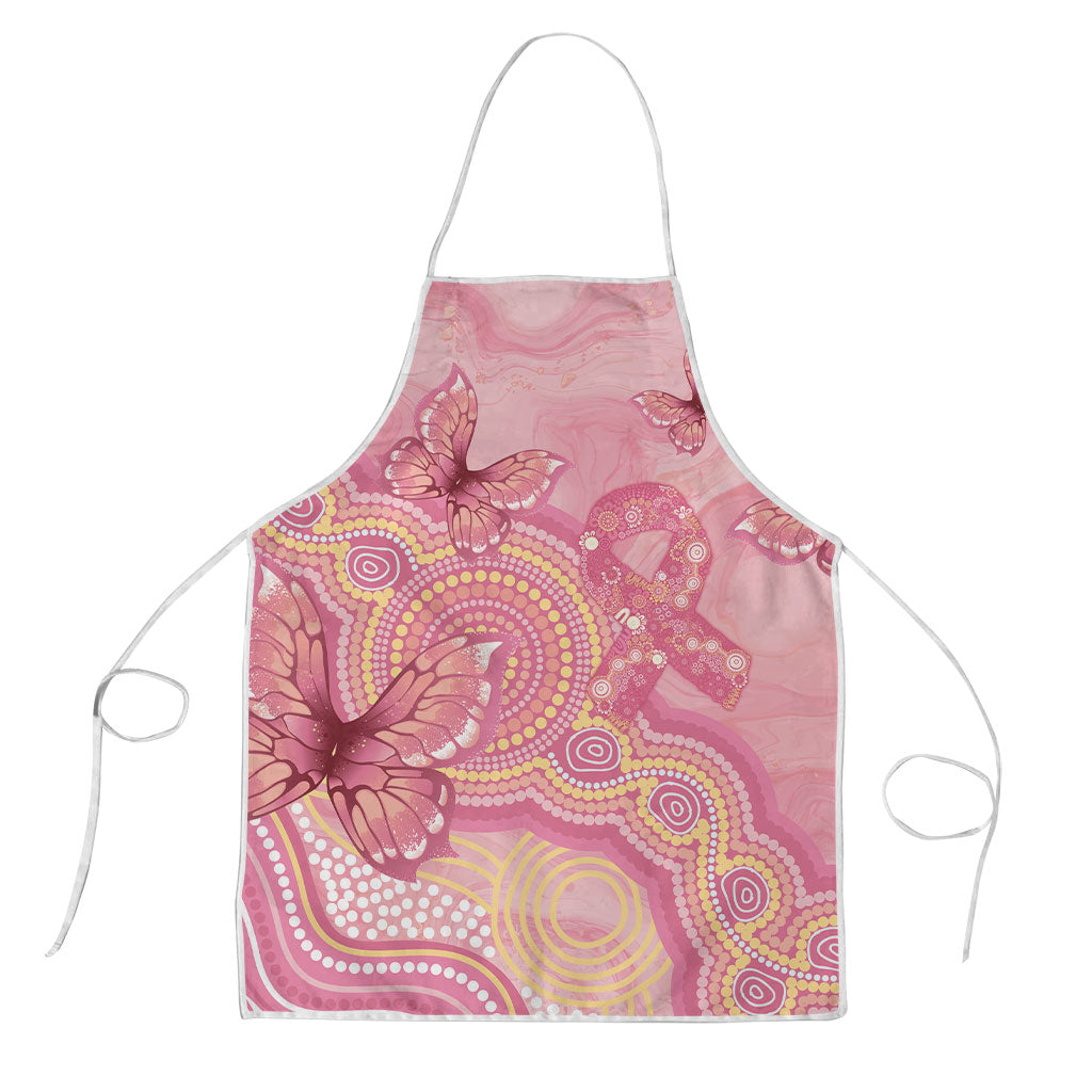 Dreamy Butterfly Collar Australia Breast Cancer Pink Apron Indigenous Art