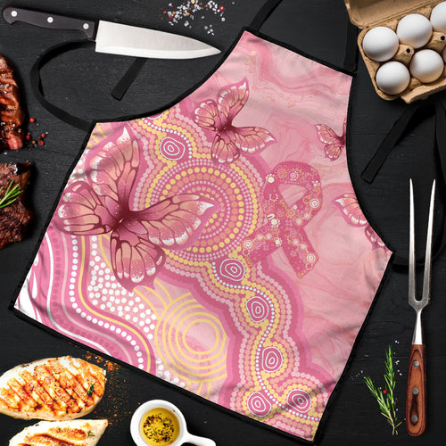 Dreamy Butterfly Collar Australia Breast Cancer Pink Apron Indigenous Art