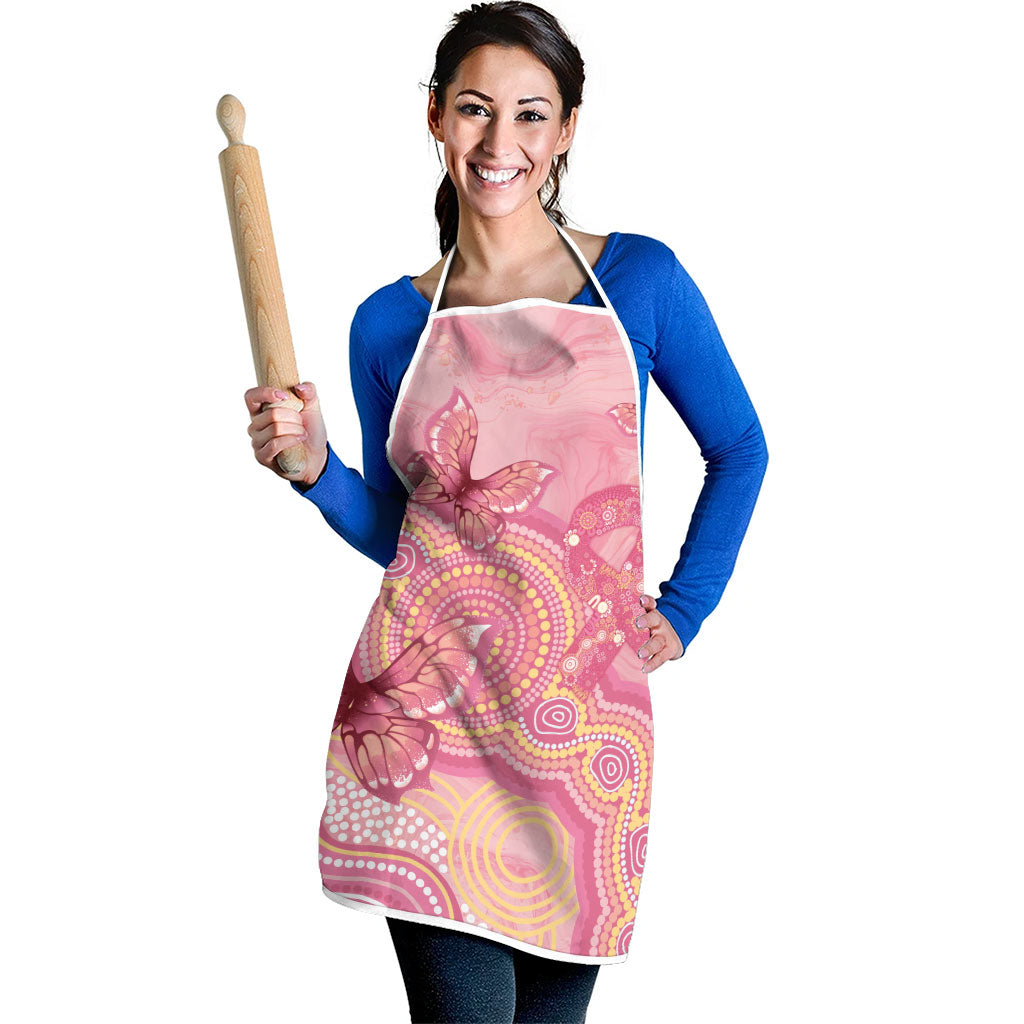 Dreamy Butterfly Collar Australia Breast Cancer Pink Apron Indigenous Art