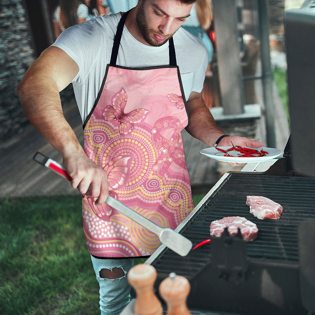 Dreamy Butterfly Collar Australia Breast Cancer Pink Apron Indigenous Art