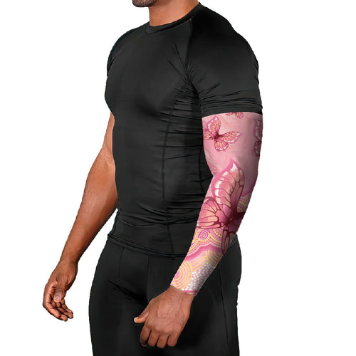 Dreamy Butterfly Collar Australia Breast Cancer Pink Arm Sleeves Indigenous Art