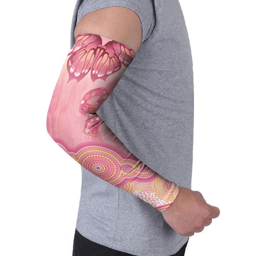 Dreamy Butterfly Collar Australia Breast Cancer Pink Arm Sleeves Indigenous Art
