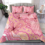 Dreamy Butterfly Collar Australia Breast Cancer Pink Bedding Set Indigenous Art
