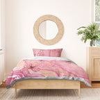 Dreamy Butterfly Collar Australia Breast Cancer Pink Bedding Set Indigenous Art