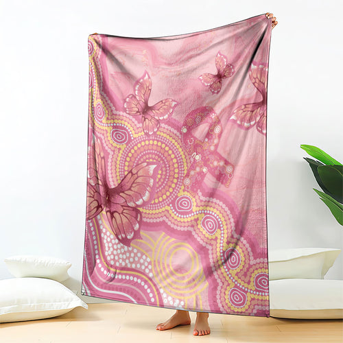 Dreamy Butterfly Collar Australia Breast Cancer Pink Blanket Indigenous Art