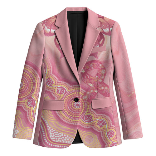 Dreamy Butterfly Collar Australia Breast Cancer Pink Blazer Indigenous Art