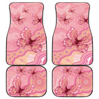 Dreamy Butterfly Collar Australia Breast Cancer Pink Car Mats Indigenous Art