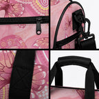 Dreamy Butterfly Collar Australia Breast Cancer Pink Duffle Bag Indigenous Art