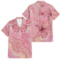 Dreamy Butterfly Collar Australia Breast Cancer Pink Family Matching Tank Maxi Dress and Hawaiian Shirt Indigenous Art