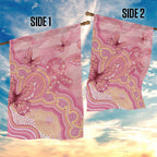 Dreamy Butterfly Collar Australia Breast Cancer Pink Garden Flag Indigenous Art