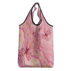 Dreamy Butterfly Collar Australia Breast Cancer Pink Grocery Bag Indigenous Art