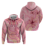 Dreamy Butterfly Collar Australia Breast Cancer Pink Hoodie Indigenous Art