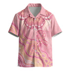 Dreamy Butterfly Collar Australia Breast Cancer Pink Kid Hawaiian Shirt Indigenous Art