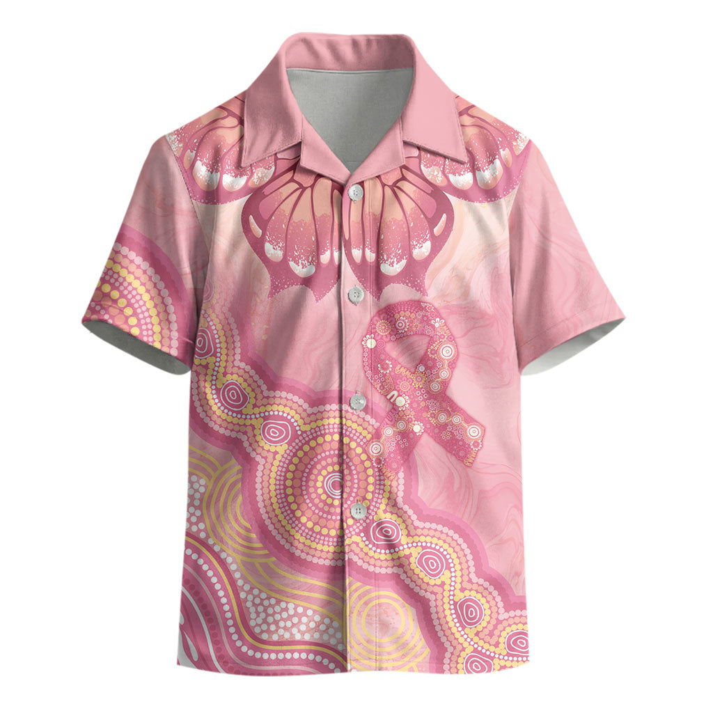 Dreamy Butterfly Collar Australia Breast Cancer Pink Kid Hawaiian Shirt Indigenous Art