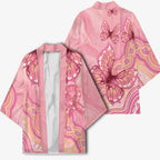 Dreamy Butterfly Collar Australia Breast Cancer Pink Kimono Indigenous Art