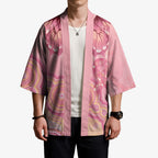 Dreamy Butterfly Collar Australia Breast Cancer Pink Kimono Indigenous Art