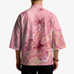 Dreamy Butterfly Collar Australia Breast Cancer Pink Kimono Indigenous Art