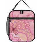 Dreamy Butterfly Collar Australia Breast Cancer Pink Lunch Bag Indigenous Art