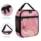 Dreamy Butterfly Collar Australia Breast Cancer Pink Lunch Bag Indigenous Art