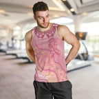 Dreamy Butterfly Collar Australia Breast Cancer Pink Men Tank Top Indigenous Art