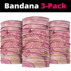 Dreamy Butterfly Collar Australia Breast Cancer Pink Neck Gaiter Indigenous Art