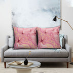 Dreamy Butterfly Collar Australia Breast Cancer Pink Pillow Cover Indigenous Art