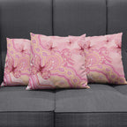 Dreamy Butterfly Collar Australia Breast Cancer Pink Pillow Cover Indigenous Art
