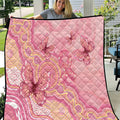 Dreamy Butterfly Collar Australia Breast Cancer Pink Quilt Indigenous Art
