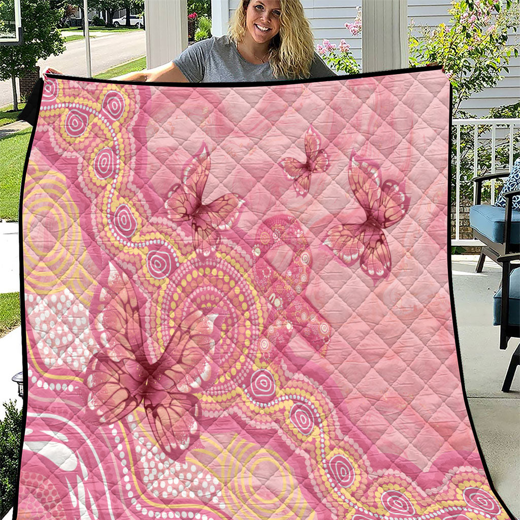 Dreamy Butterfly Collar Australia Breast Cancer Pink Quilt Indigenous Art