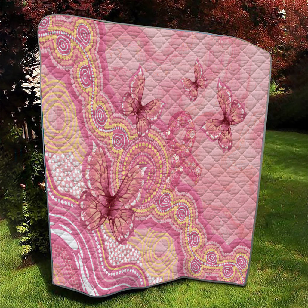 Dreamy Butterfly Collar Australia Breast Cancer Pink Quilt Indigenous Art
