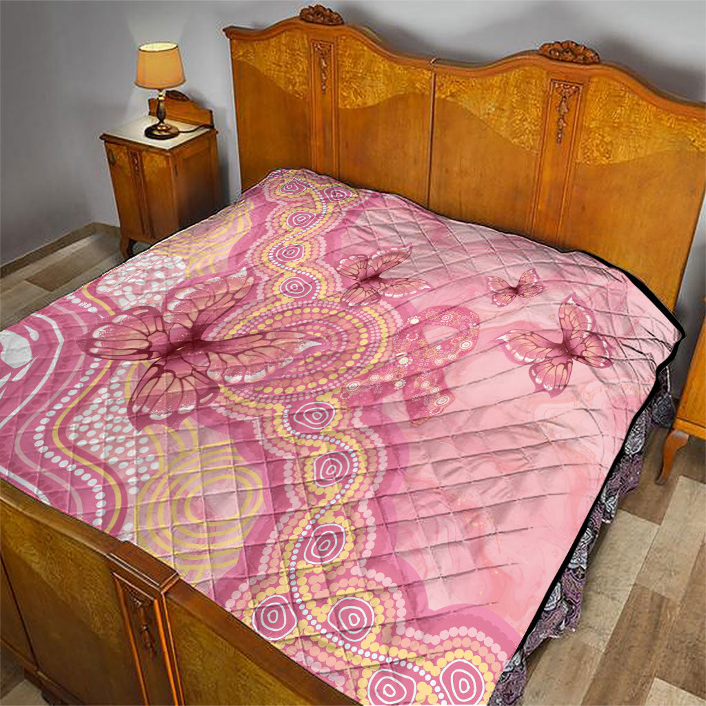 Dreamy Butterfly Collar Australia Breast Cancer Pink Quilt Indigenous Art