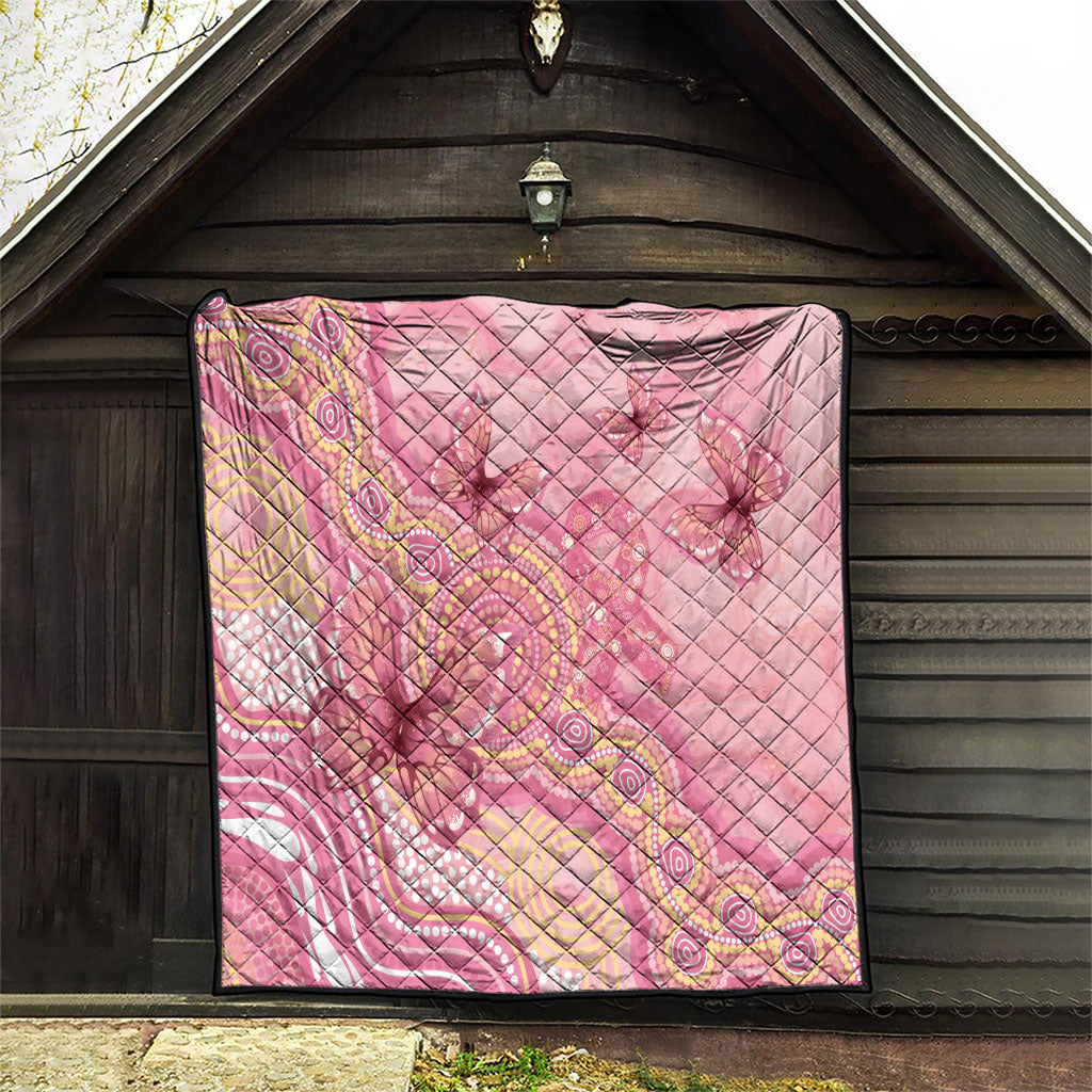 Dreamy Butterfly Collar Australia Breast Cancer Pink Quilt Indigenous Art