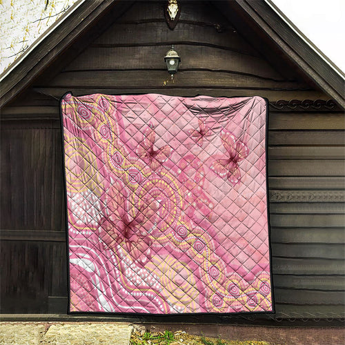 Dreamy Butterfly Collar Australia Breast Cancer Pink Quilt Indigenous Art