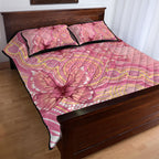 Dreamy Butterfly Collar Australia Breast Cancer Pink Quilt Bed Set Indigenous Art
