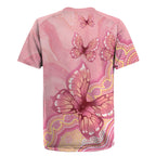Dreamy Butterfly Collar Australia Breast Cancer Pink Rugby Jersey Indigenous Art