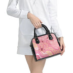 Dreamy Butterfly Collar Australia Breast Cancer Pink Shoulder Handbag Indigenous Art