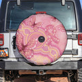 Dreamy Butterfly Collar Australia Breast Cancer Pink Spare Tire Cover Indigenous Art