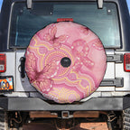 Dreamy Butterfly Collar Australia Breast Cancer Pink Spare Tire Cover Indigenous Art