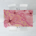 Dreamy Butterfly Collar Australia Breast Cancer Pink Tablecloth Indigenous Art