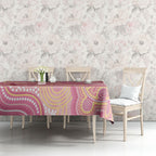 Dreamy Butterfly Collar Australia Breast Cancer Pink Tablecloth Indigenous Art