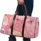 Dreamy Butterfly Collar Australia Breast Cancer Pink Travel Bag Indigenous Art